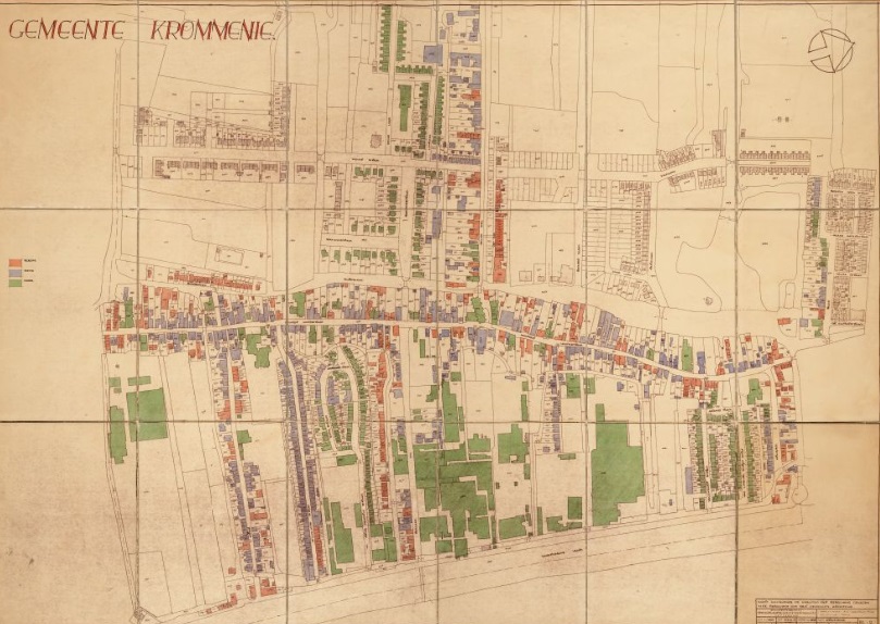 - 1948: Plattegrond Krommenie -