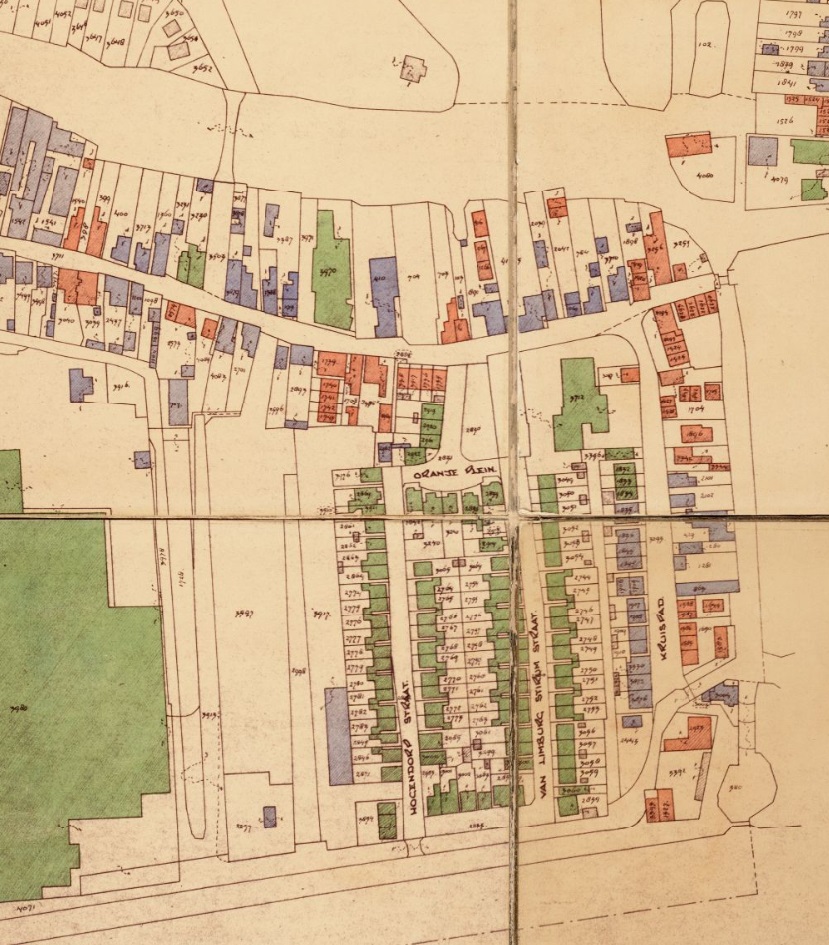 - 1948: Plattegrond Oranjeplein -