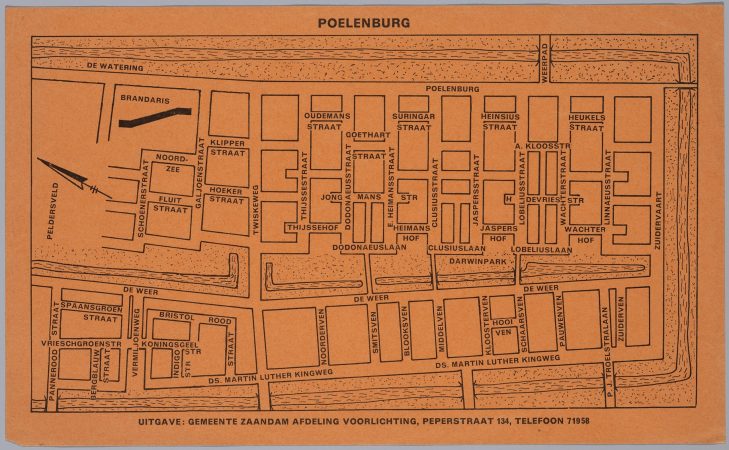 - 1960: Plattegrond van de wijk -